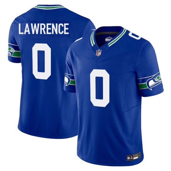 Mens or Youths Choose DeMarcus Lawrence Royal Blue Vapor Stitched Jersey